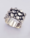 Sterlling Silver Placid Pebbles Ring
